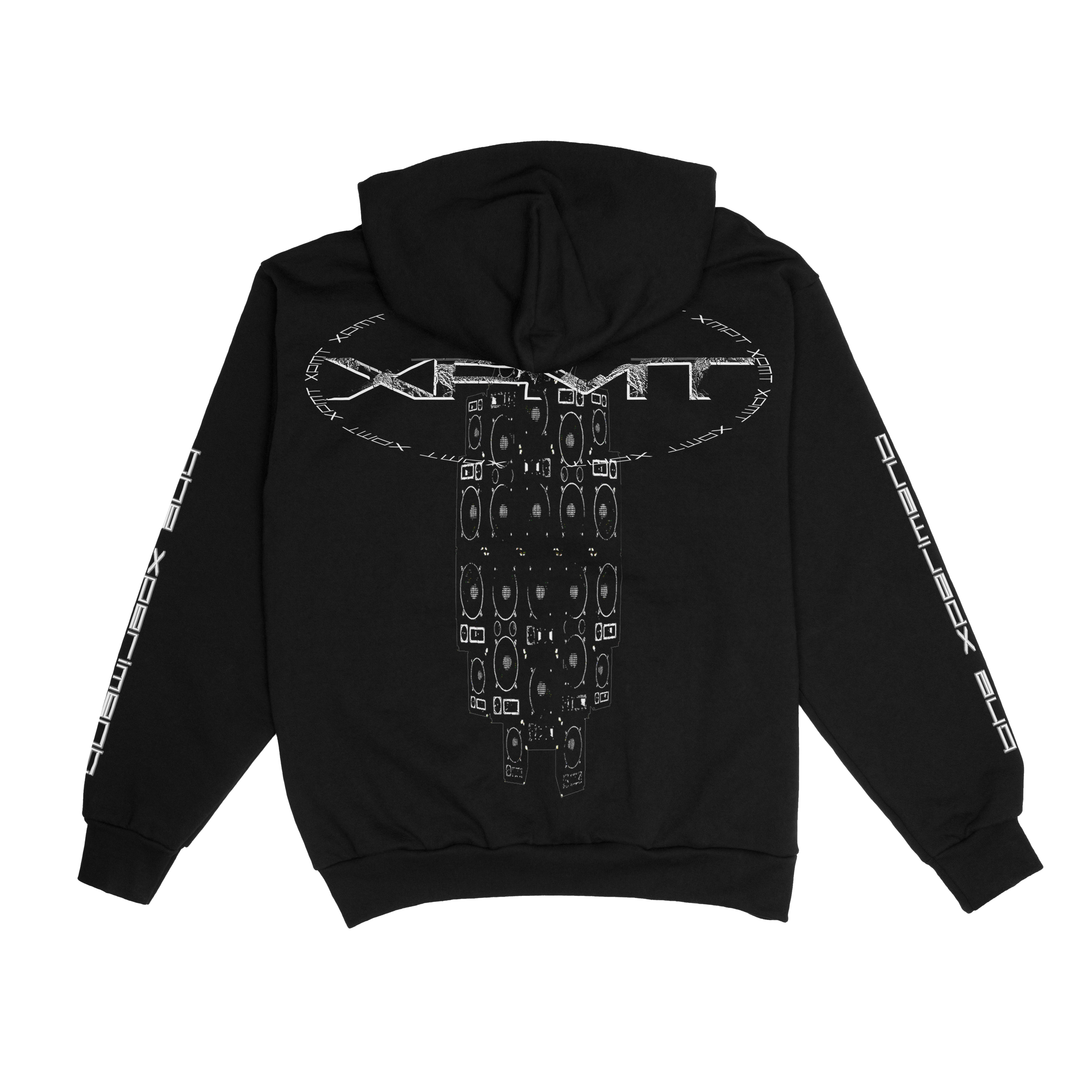 xpmt louder hoodie back