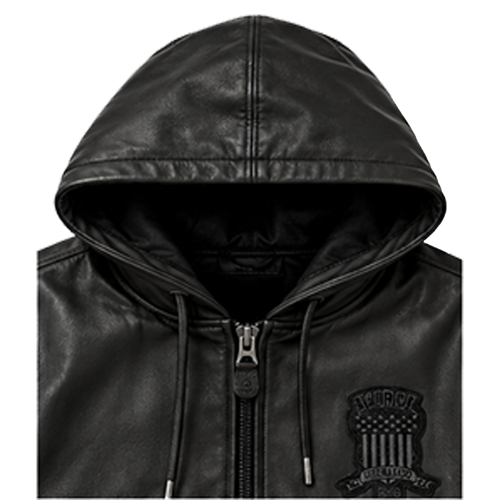 Avirex x Cartunez Leather Jacket Hood