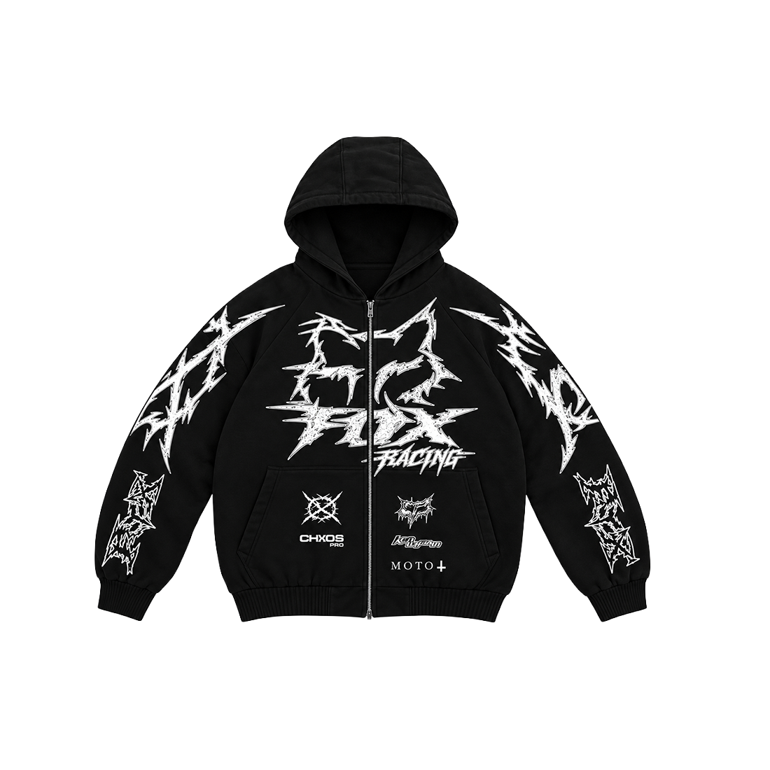 Ken Carson x Fox Racing Black Zip Up