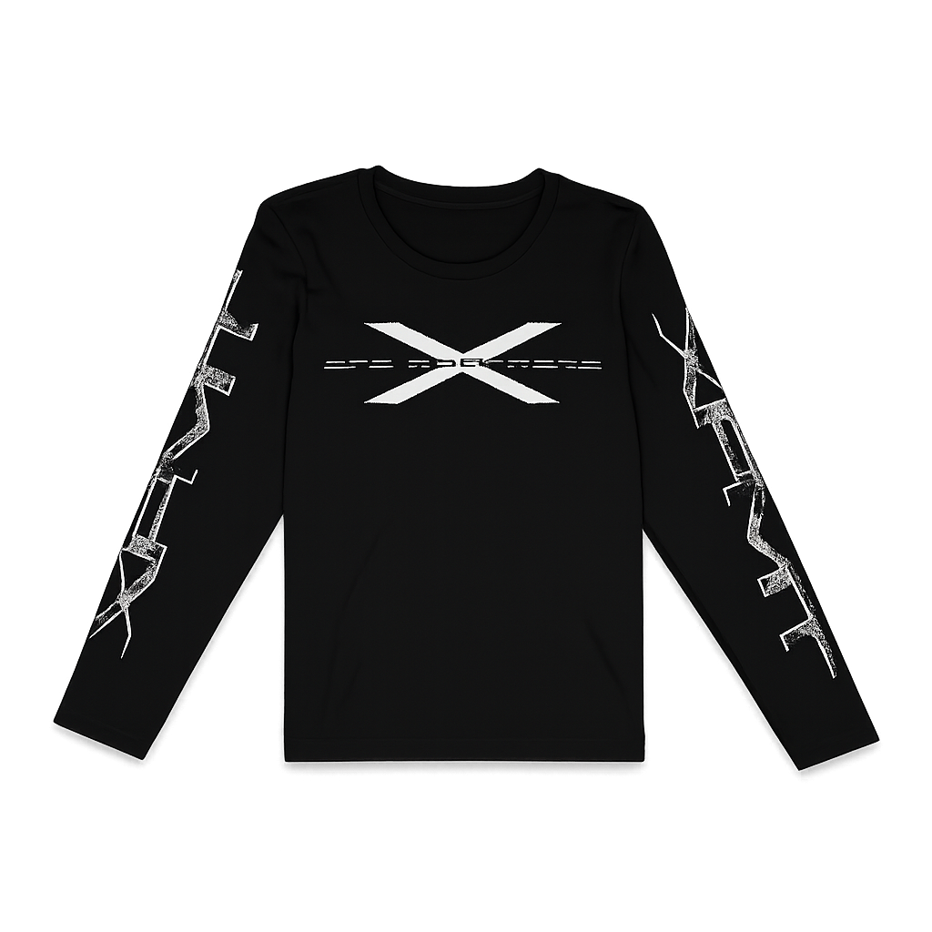 xpmt wired longsleeve front - black