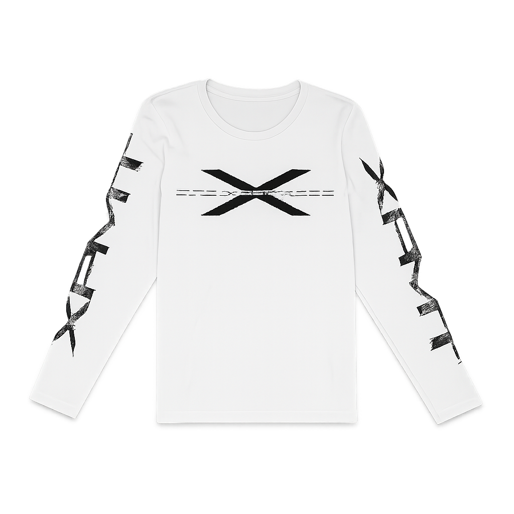 xpmt wired longsleeve front - white 